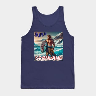 Surfers T-Shirt SURF GRØNLAND BERSERKER STYLE Viking Funny Mug Tank Top